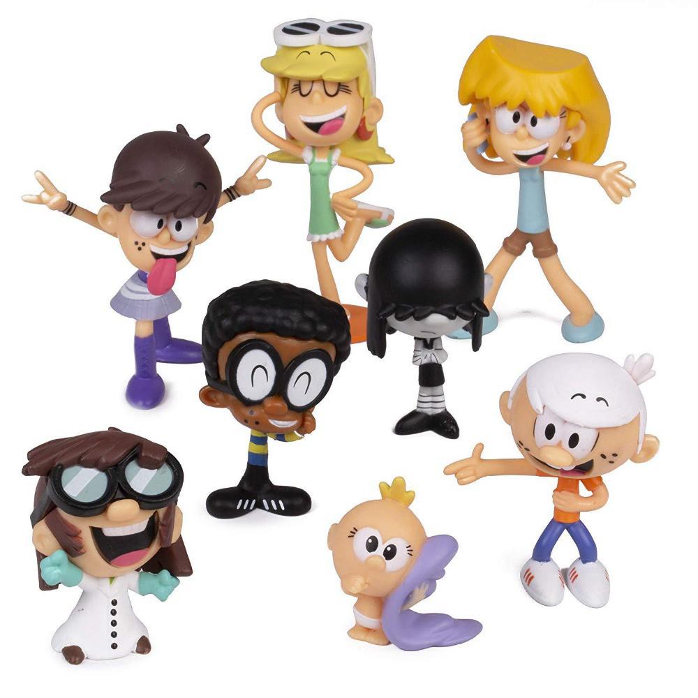 The Loud House Figure 8 Pack Lincoln Clyde Lori Lily Leni Lucy Lisa Luna Action Figure Toys Shopee Malaysia - the loud house in roblox