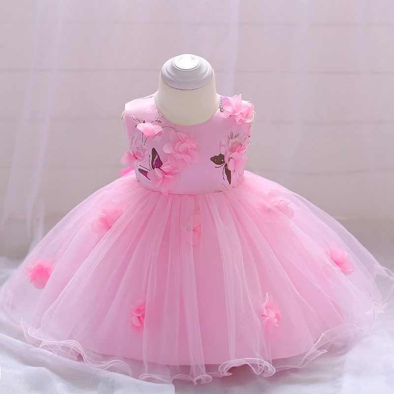 pink christening dresses