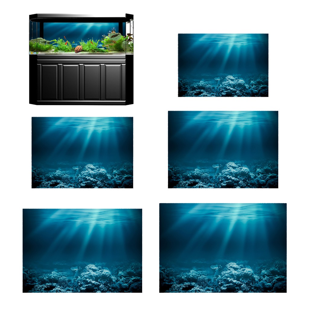 3d Aquarium Fish Tank Background Poster Picture Wallpaper Pvc
