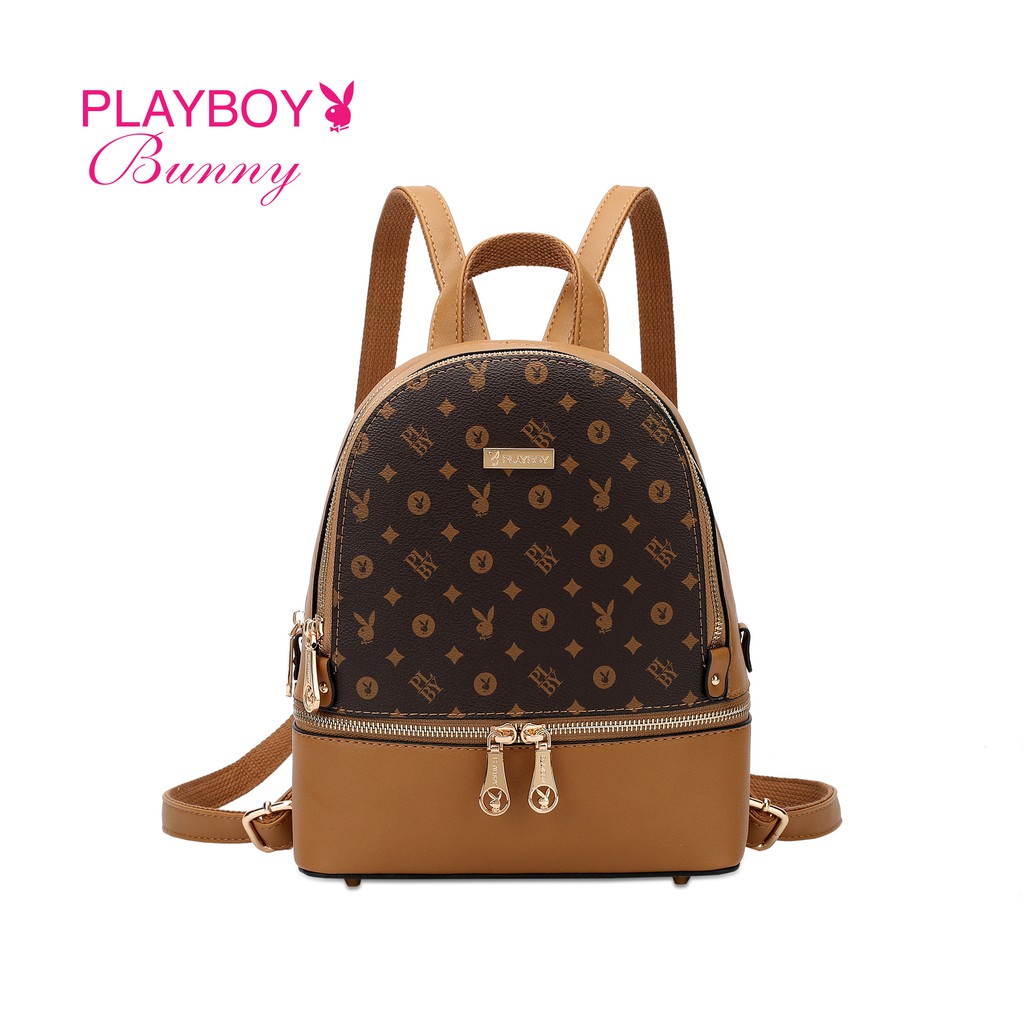 PLAYBOY BUNNY Ladies Monogram Backpack BQB 343 | Shopee Malaysia