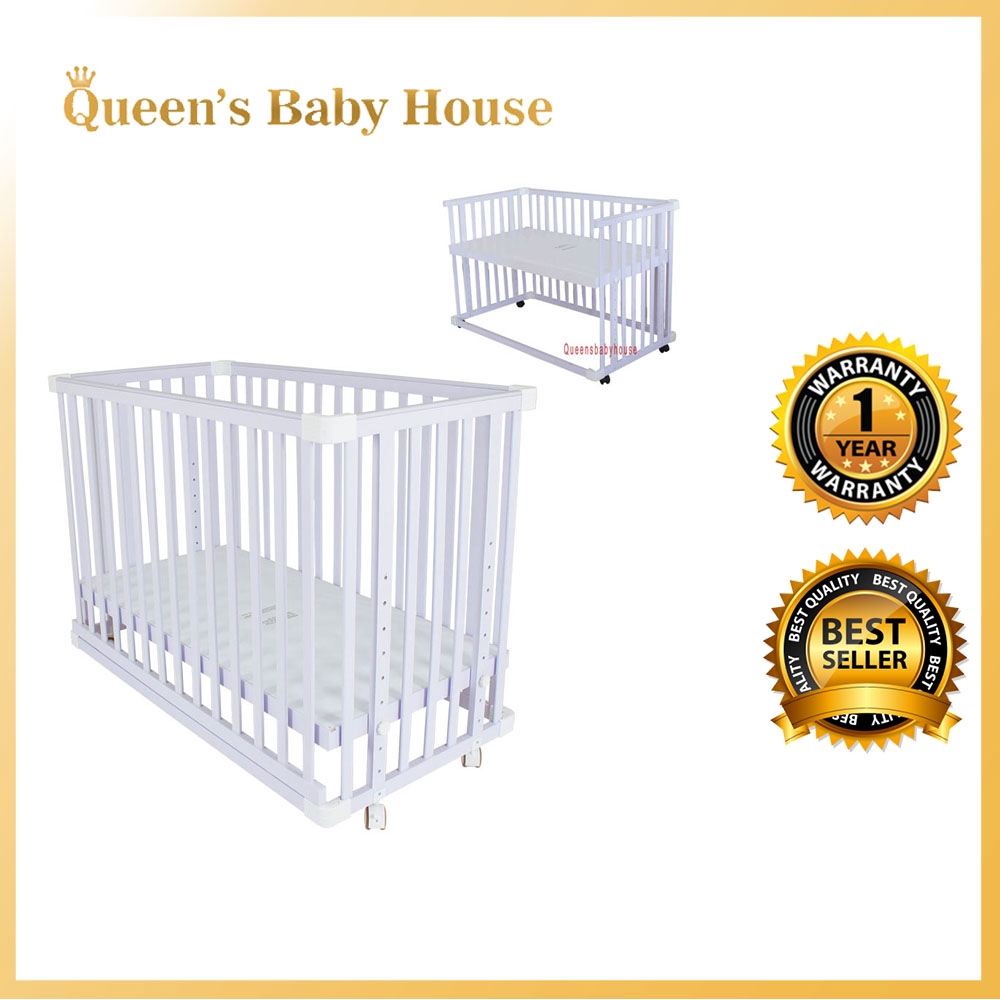 baby cot adjustable side