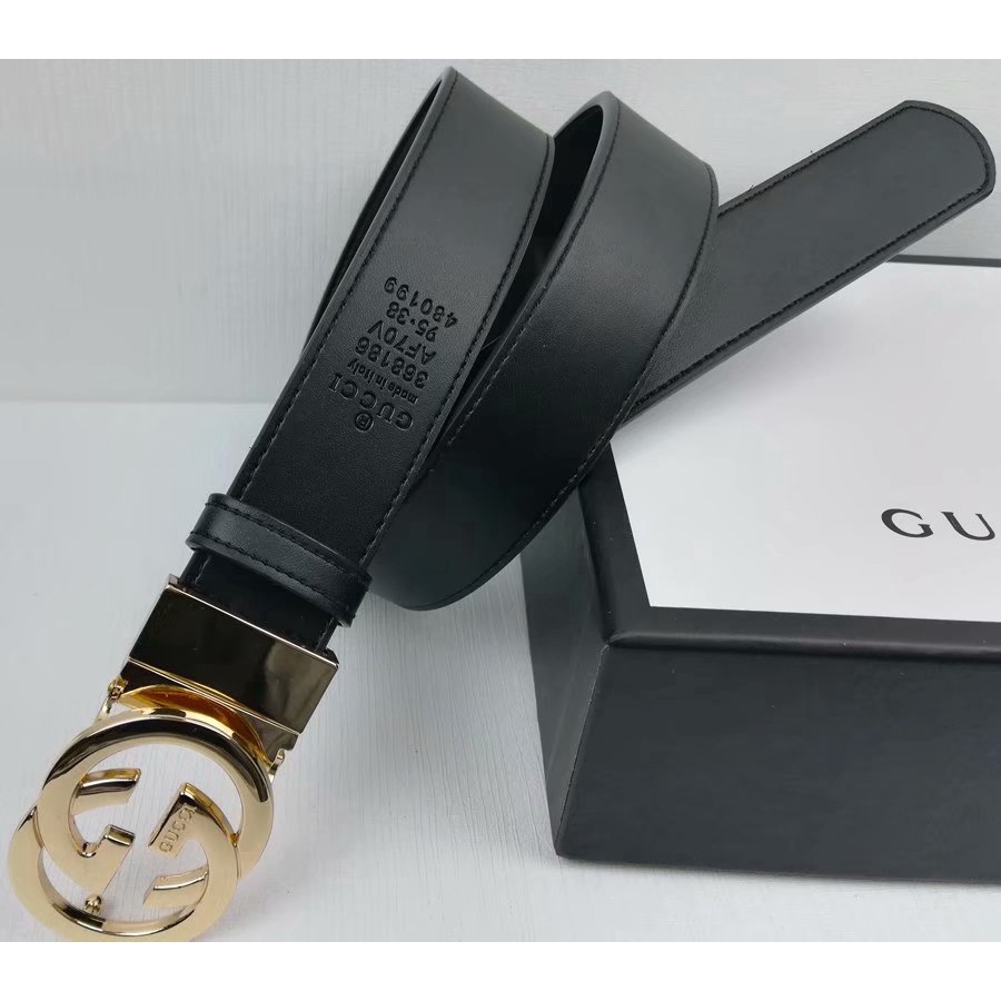 Gucci Gucci Belt Fashion Print Double G Leather Gucci Luxury Belt Men And Women Casual Gucci Shopee Malaysia