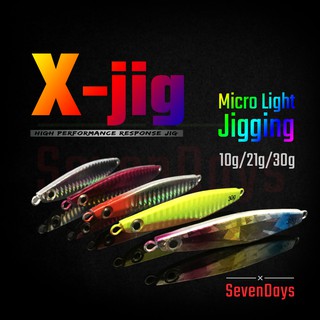 SevenDays X - Jig 10g/21g/30g/40g/60g/80g  Micro Light Jigging Fishing Pancing Gewang Umpan Tiruan Ikan Casting Lure