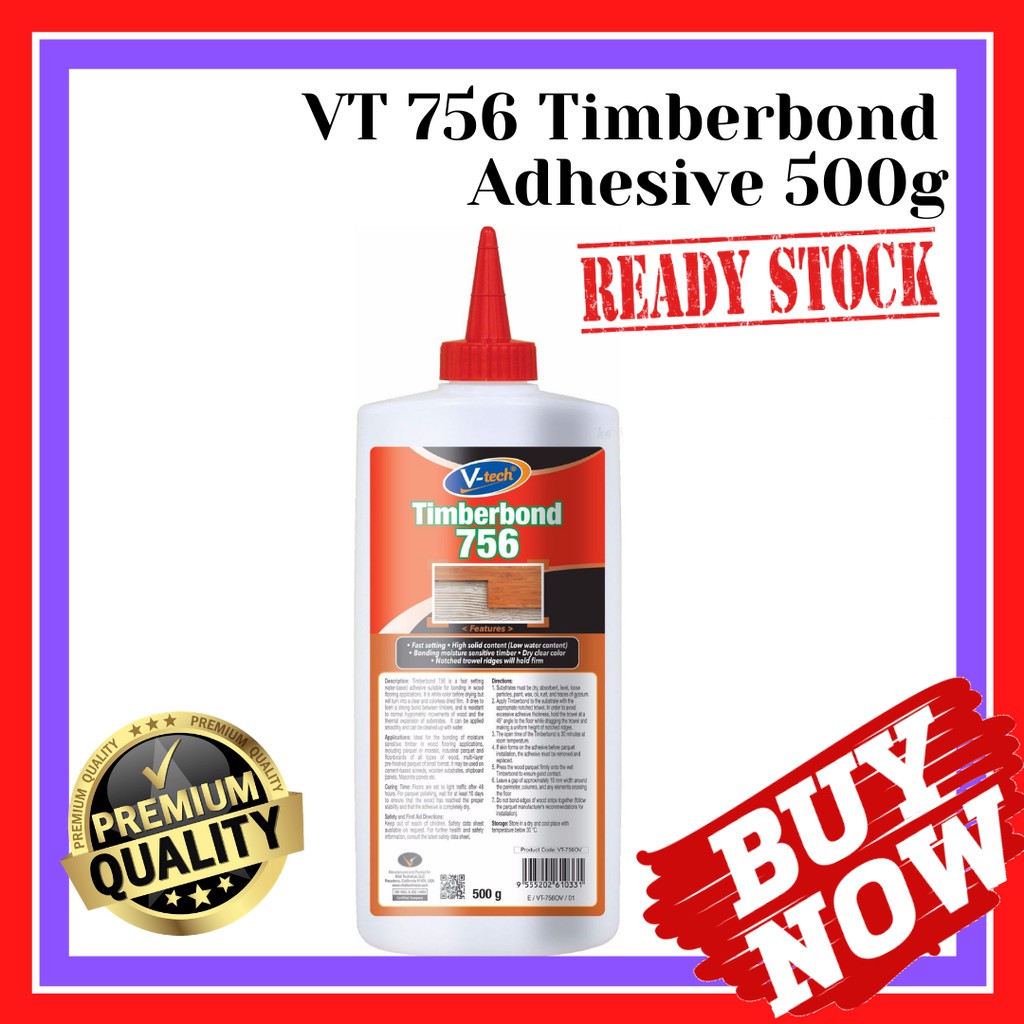 VT756 Timberbond 756 Fast Dry Extra Strong Glue, Gam Cepat Kering dan