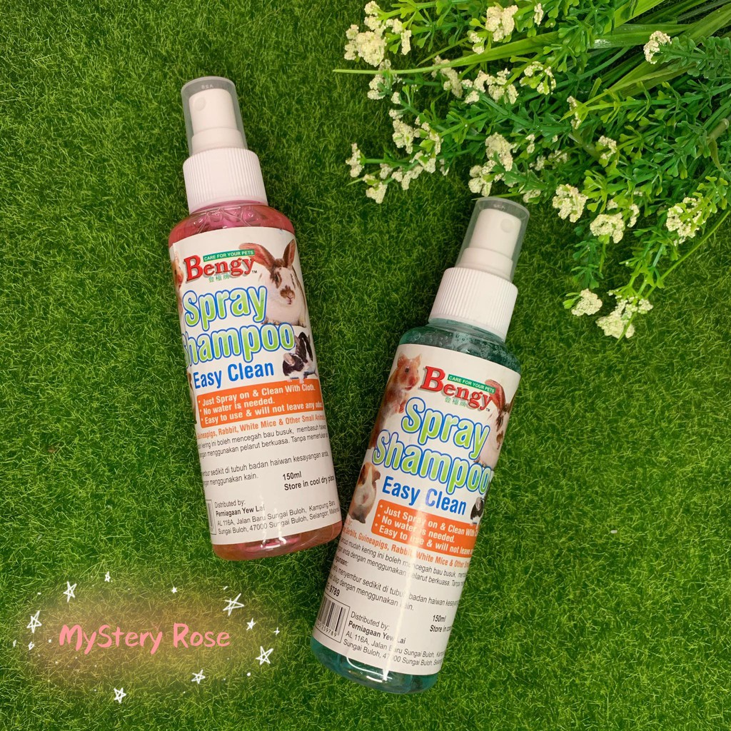 Bengy Spray Shampoo for Small Animal 150ml ( Easy Clean ) Shopee Malaysia