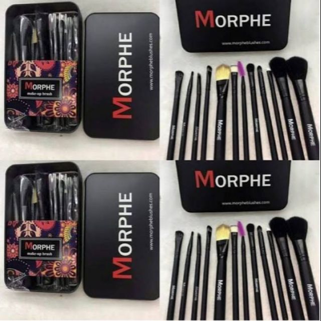 READYSTOCK Original Morphe Vacay Mode 12pc Brush Set + Case Shopee