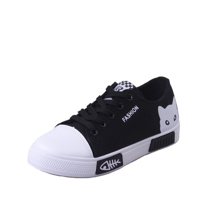 shopee: READY STOCK CASUAL SHOES Sneakers(B-6) -FISH (0:1:Colour:Black;1:7:Size:40)