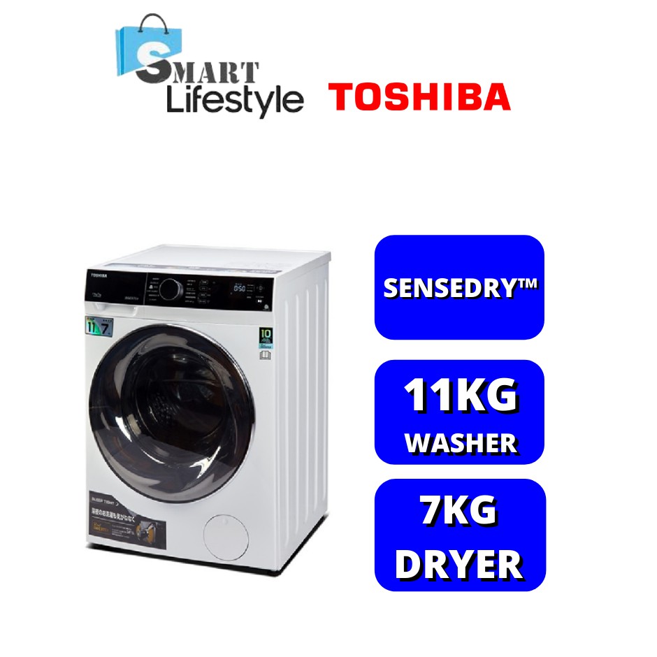 Toshiba Washer Dryer (11kg)/(7kg) TWDBj120M4M Shopee Malaysia