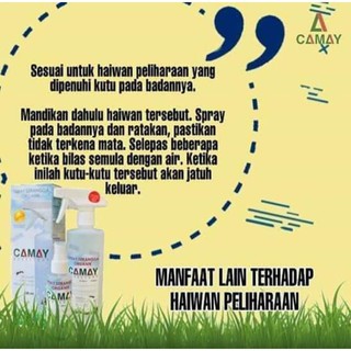 CAMAY REPELLENT SPRAY ORGANIK UBAT KUTU KURAP KUCING 