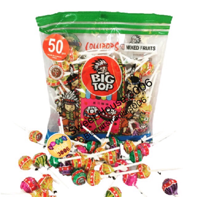Big Top Mixed Fruits Lollipop