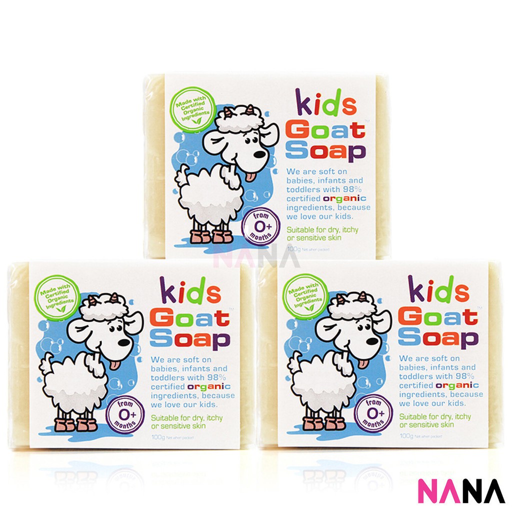 Goat Soap Kids Goat Organic Soap 100g x3