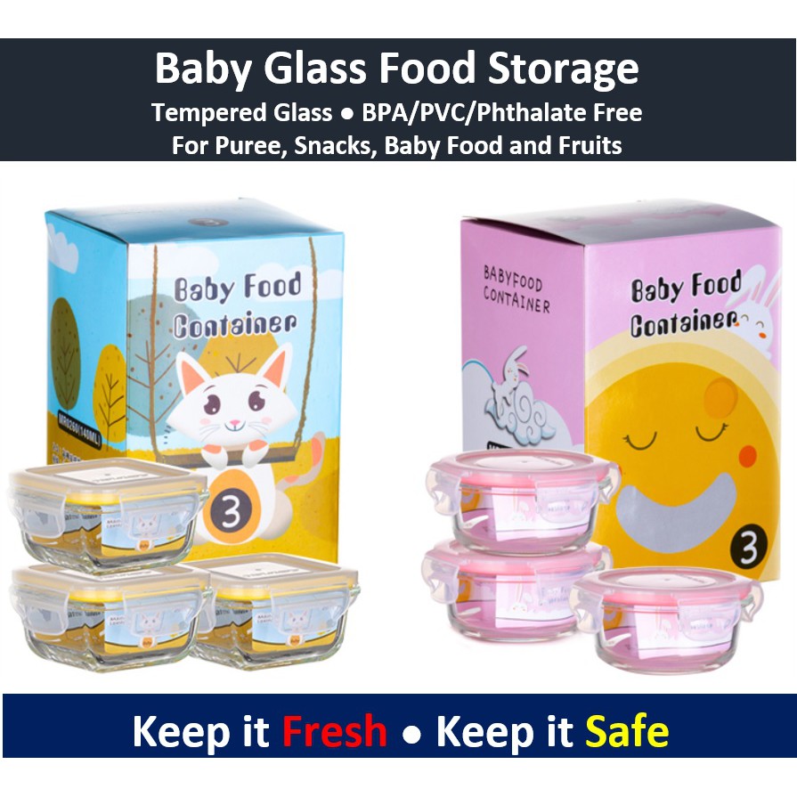 Baby Food Storage Container 3oz Shopee Malaysia