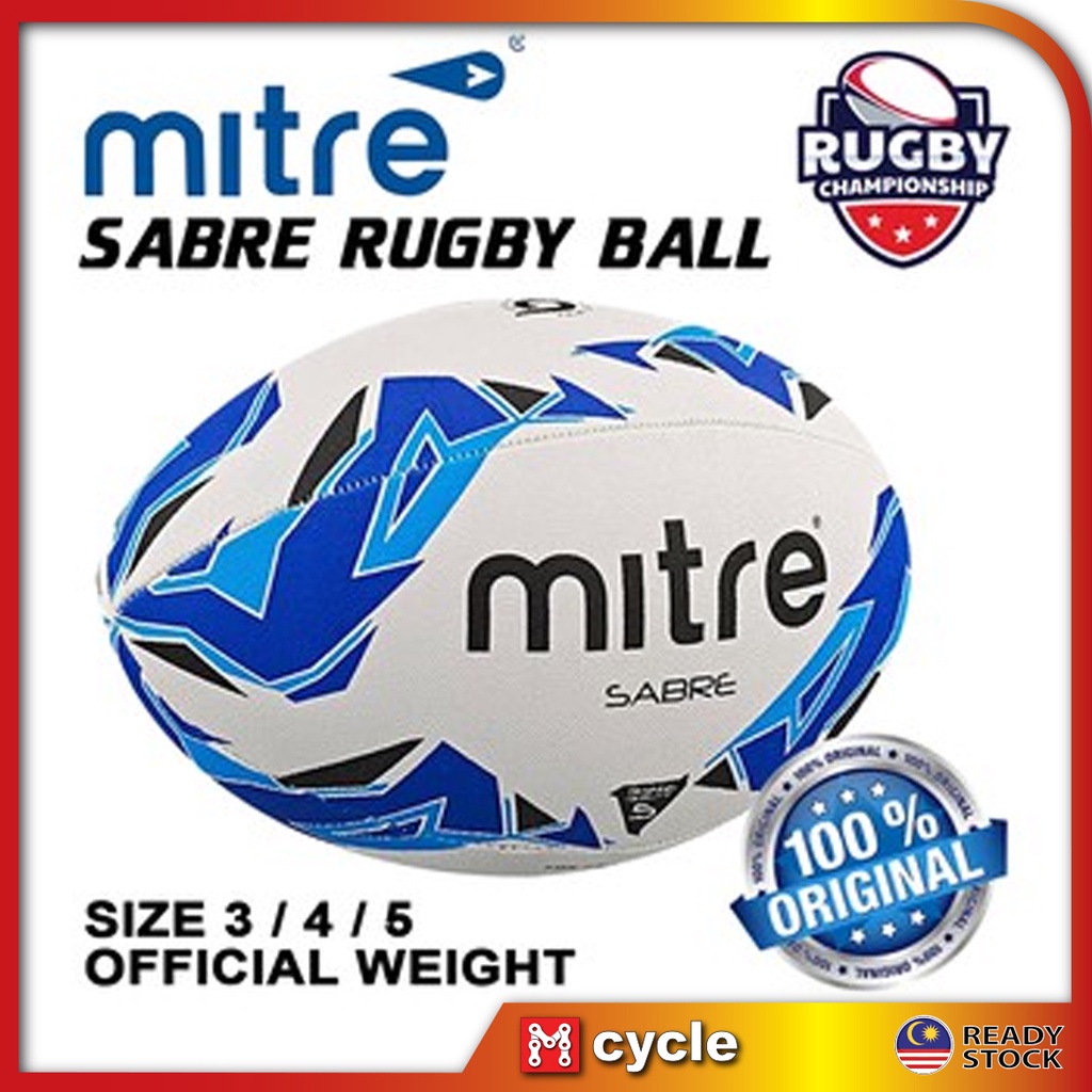 Mitre Sabre Rugby Ball Senior Rugbyball Training Ball 4 New 5 Size 3 