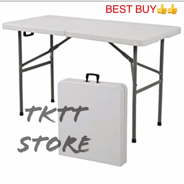 TKTT Foldable Banquet Table Portable Briefcase Table 
