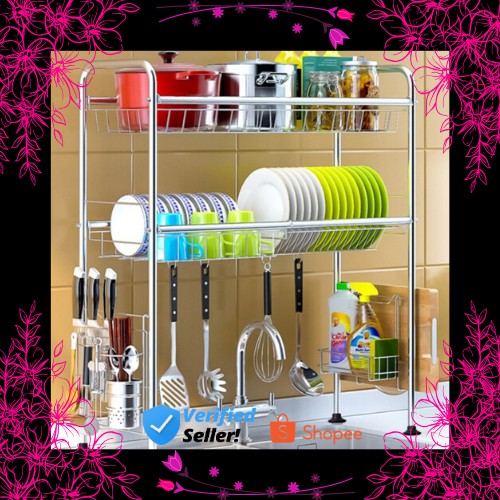 EXCELLENT QUALITY 11 PILIHAN RAK PINGGAN Stainless Steel Draining