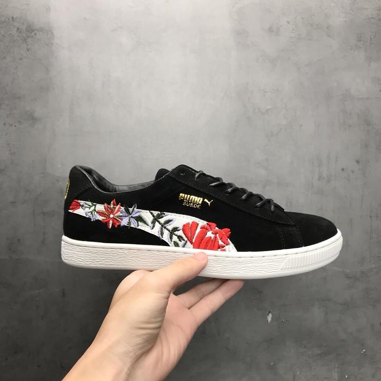 puma embroidered sneakers