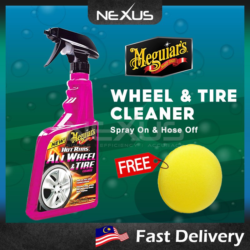 Meguiar's G9524 Hot Rims Wheel & Tire Cleaner 24 oz (710ml) Shopee