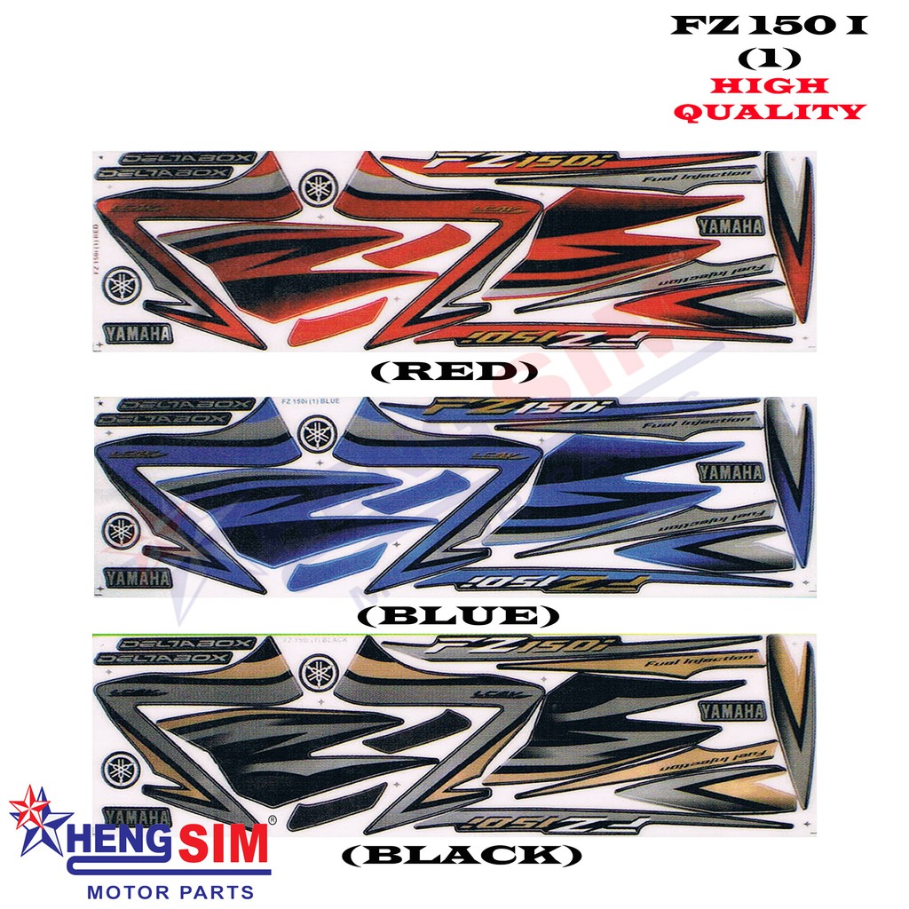 FZ 150 V1 / V2 (1) STICKER BODY STRIPE YAMAHA | Shopee Malaysia