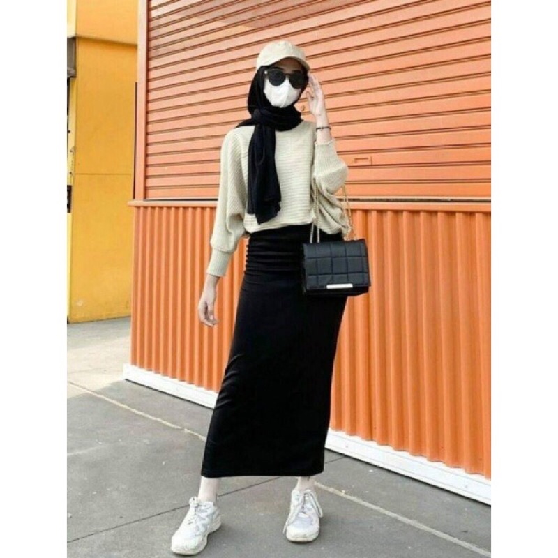 pencil skirt muslimah