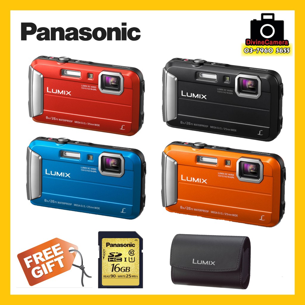 Panasonic Lumix DMCFT30 Digital Camera Waterproof Shockproof FreezeProof DustProof Shopee