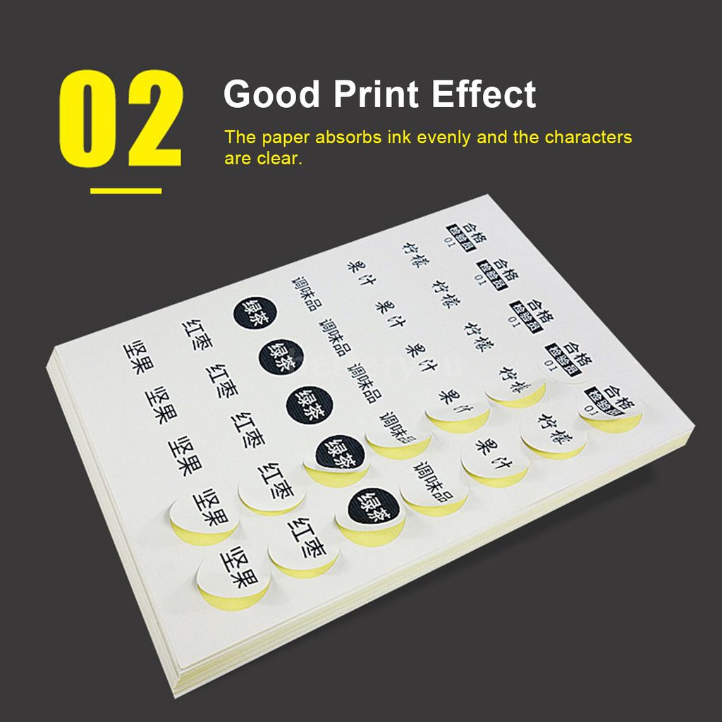 round sticker paper for printer