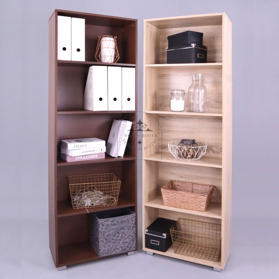 5 Compartment Shelf File Storage Home Living Rack Multipurpose