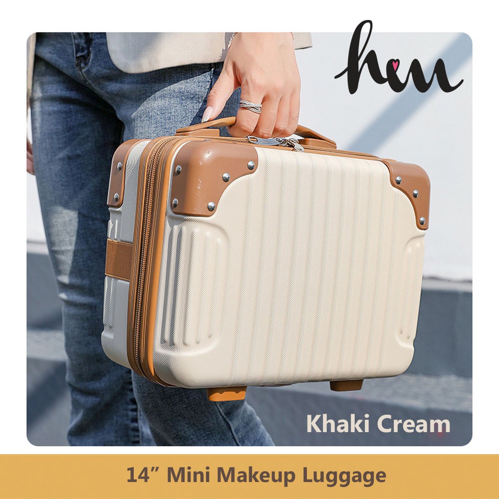 mini suitcase makeup bag