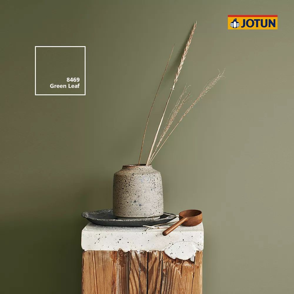 SINAR JOTUN 8469 GREEN LEAF 1 LITER MAJESTIC TRUE BEAUTY SHEEN INTERIOR
