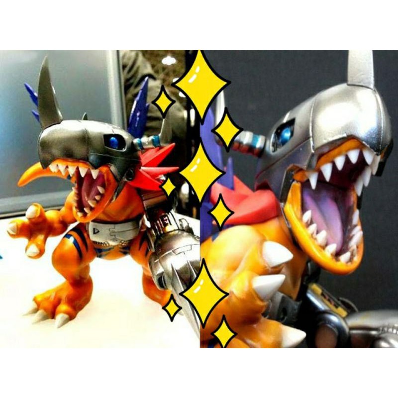Resin Figure Kit Metal Greymon Digimon Robot Resin Figure Model Kit 