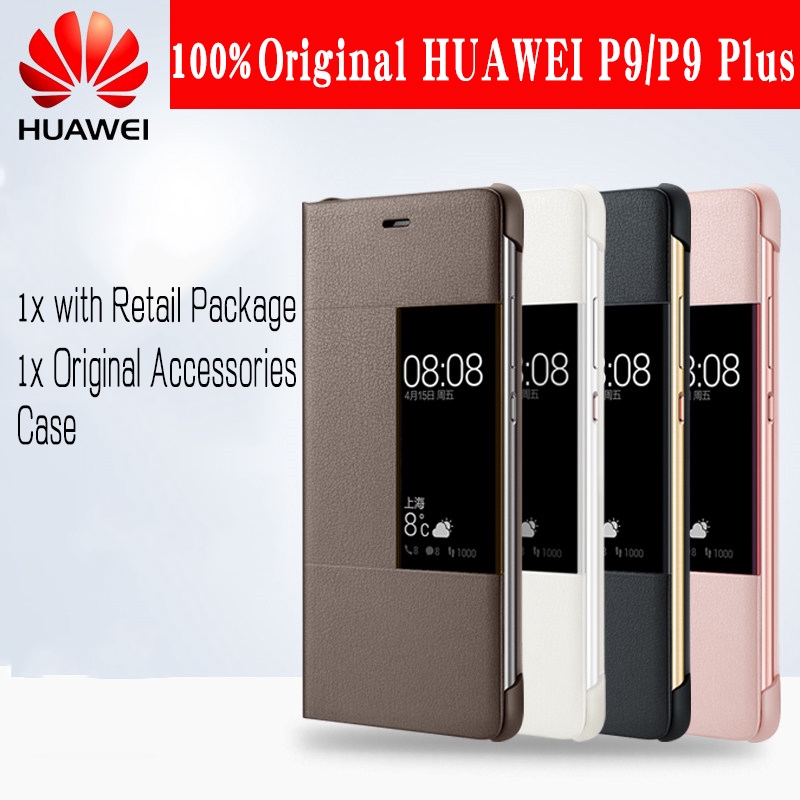 converteerbaar Arresteren Bijna Original Huawei P9 Plus Case P9 Case Official Flip Case Smart View Window  PU Leather Huawei P9 Plus Full Protection Phone Cover | Shopee Malaysia