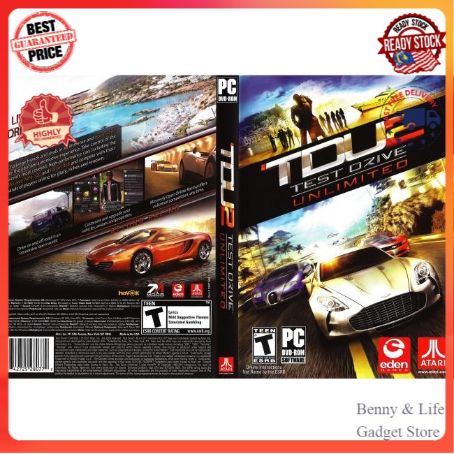 Test Drive Unlimited 2 Offline with DVD PC Games Shopee Malaysia