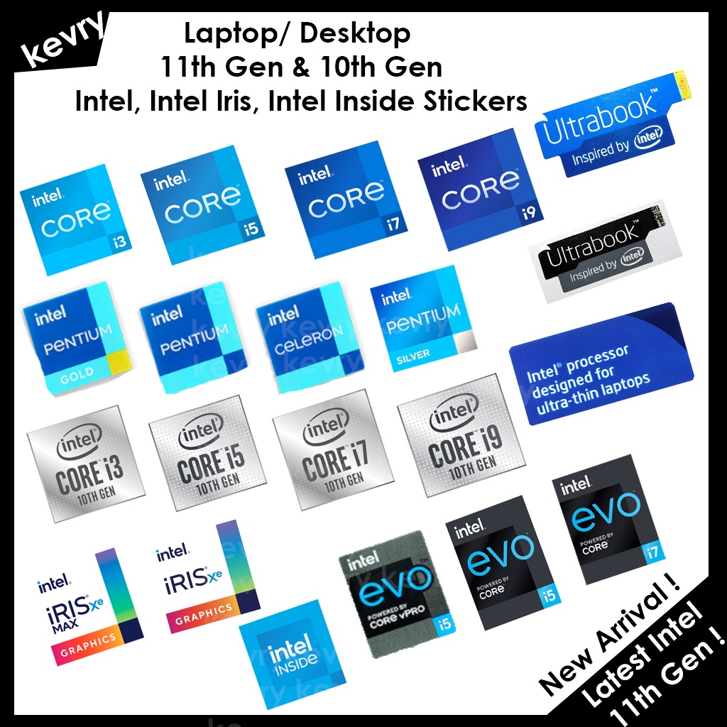 Intel Core i7, i7 11th Gen, i9, i3, i5, i7 10th Gen Pentium Celeron