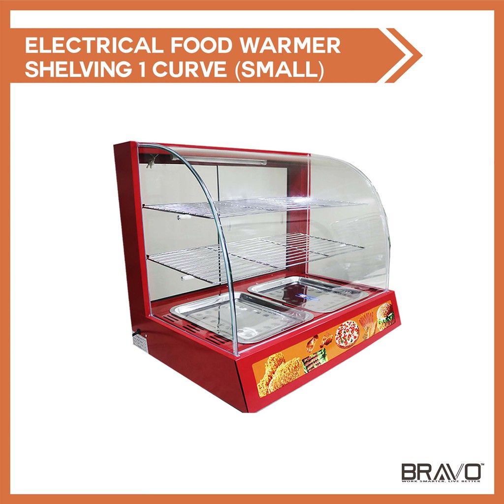 Commercial Food Warmer Display Case For Pastry Pizza Warmer Red