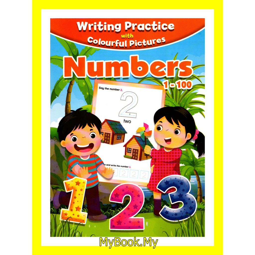 MyB Buku Latihan Writing Practice With Colourful Numbers 1 100 123 Mind To Mind