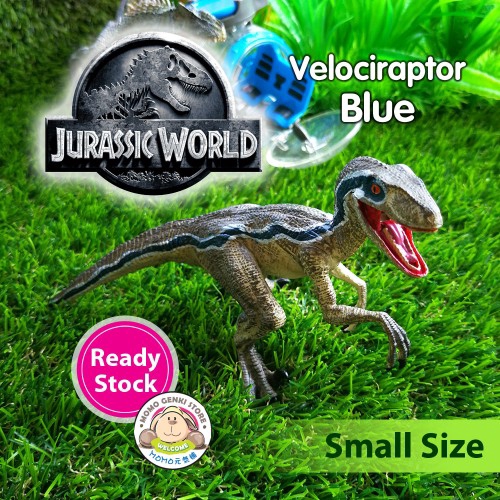 Jurassic World Dinosaur Velociraptor Blue Figures Toy Cake Topper Small Shopee Malaysia