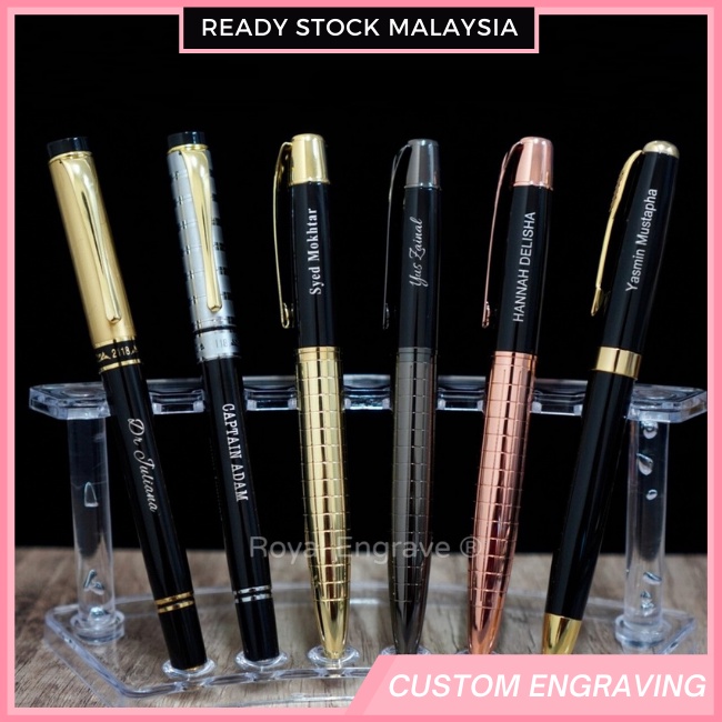 Personalised Pen Custom Engrave Pen Metal Premium Gift Pen Design Ballpoint Shopee Malaysia