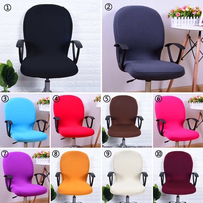 Spandex Cover Office Computer Chair Cover Stretch Rotate ...