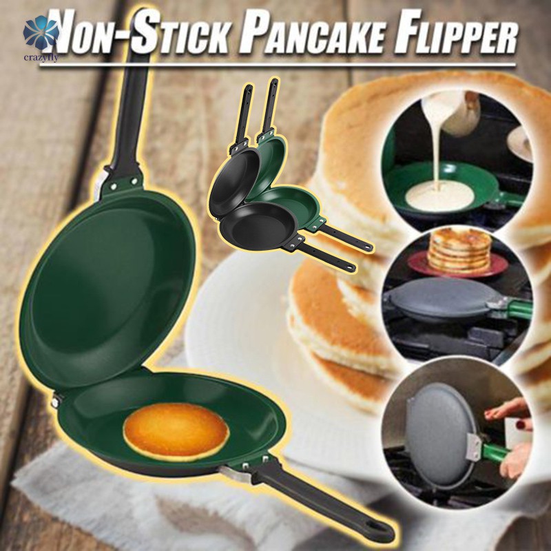 7.6 in Double Side Non-stick Pancake Pan Folding Omelette Pan Grill Pan 