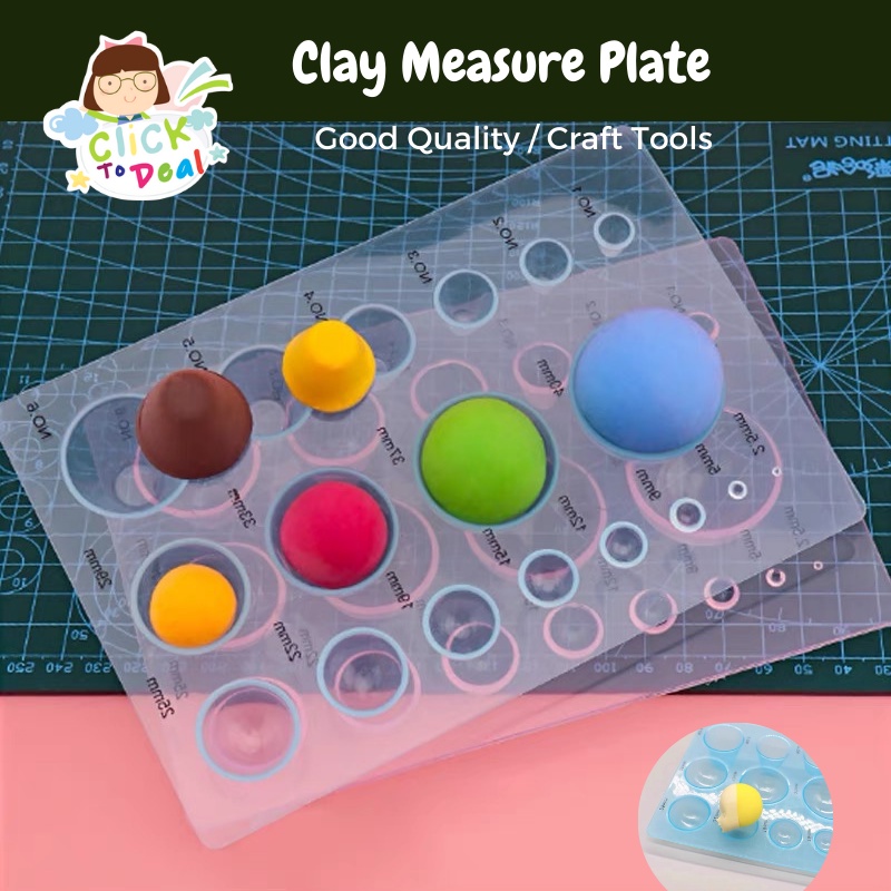 Air Dry Clay Measure Plate Measures The Ratio Of Clay, Clay Shapes