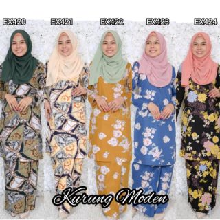  Kurung  Moden  Cotton  EX 400 500 Baju  Kurung  Moden  English 