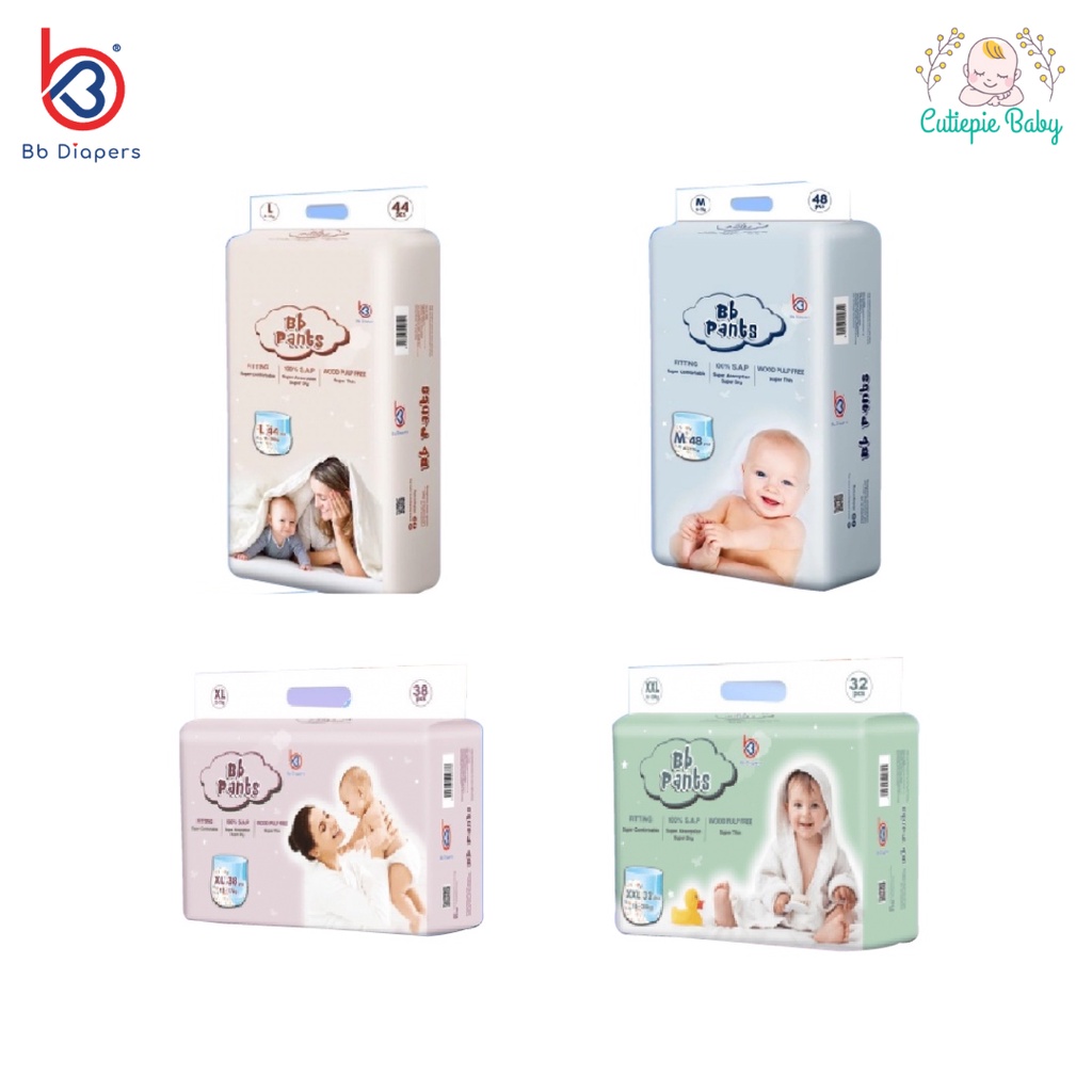 BB Baby Pants Diapers - Size M, L, XL and XXl