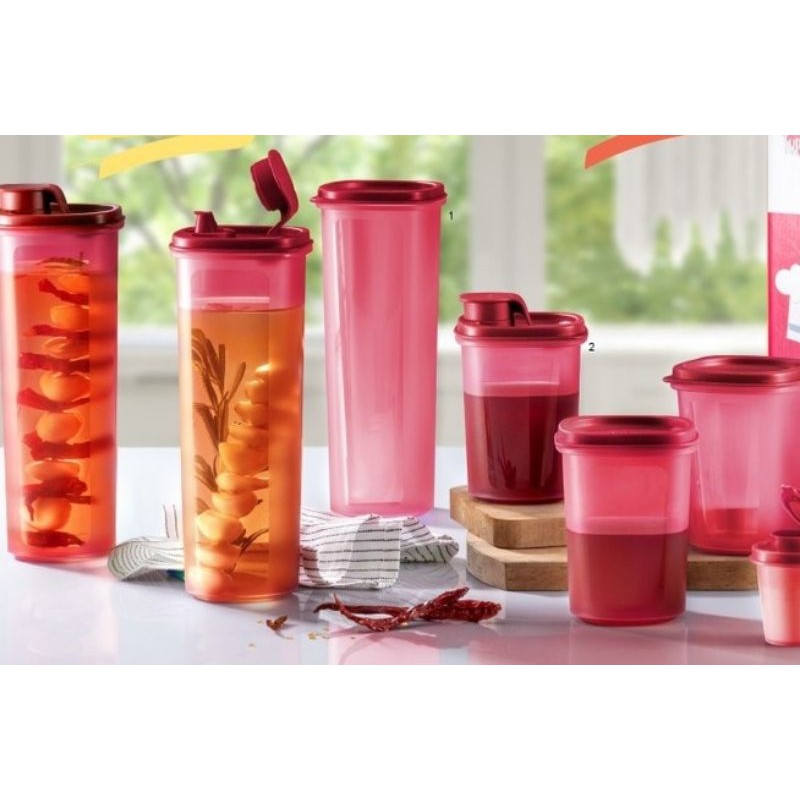 READY STOCK TUPPERWARE BREEZY POUR 1PCS BEKAS TUPPERWARE BEKAS MINYAK OIL STORAGE