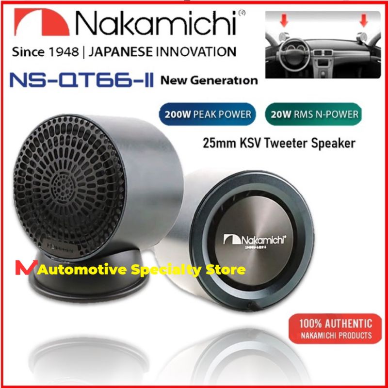 Nakamichi NSQT66II 2" Full Range Tweeter Speaker Tweeter Kereta Nakamichi Full Range Speaker