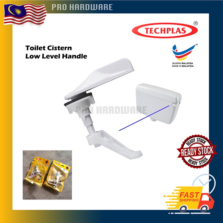 100% ORIGINAL TECHPLAS Low Level Cistern Handle Plastic Low Level Arm ...