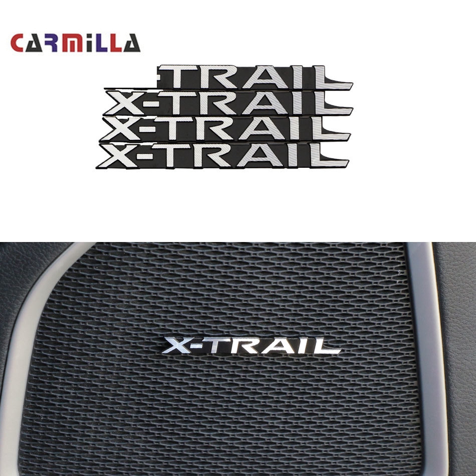 Chrome X Trail Xtrail Emblem Badge Letters Rear Tail Sticker For Nissan XTrail Auto Styling