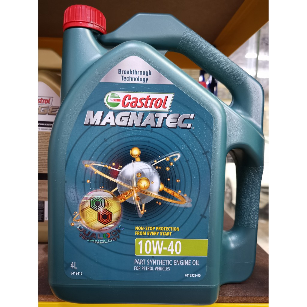 Castrol Magnatec 10W40 SN/CF Semi Synthetic Engine Oil 4L Shopee Malaysia