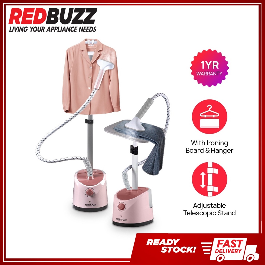 REDBUZZ Seterika Wap Garment Steamer With Flat Pole & Iron Board