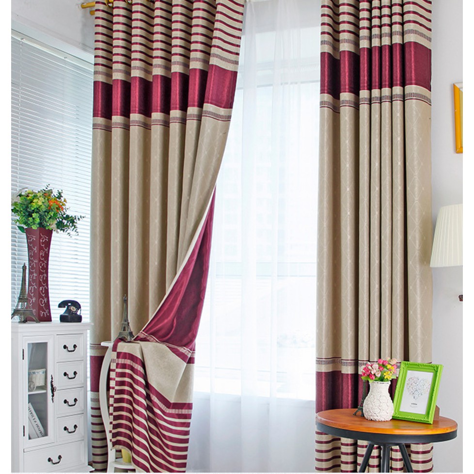 patterned curtain material