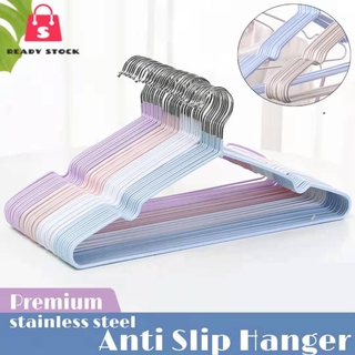 Rss_Hanger Premium Stainless Steel Anti Slip Hanger Baju [Ready Stock] High Quality