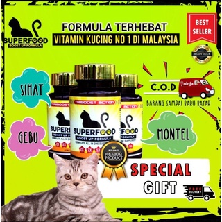 SUPERFOOD VITAMIN KUCING CAT BOOSTER CAT VITAMIN  Shopee Malaysia